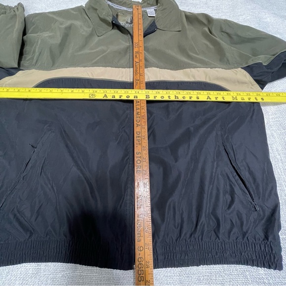 Weatherproof Performance Jacket Navy/Green Full Zip Men's Size XL Wind Resistant - Picture 6 of 13